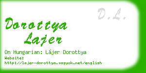 dorottya lajer business card