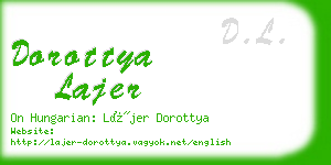 dorottya lajer business card